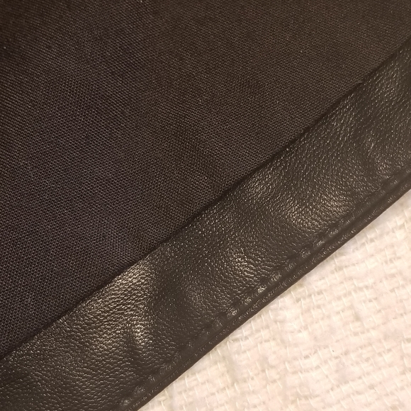 New Topshop Faux Leather Shorts - Black - Picture 6 of 9